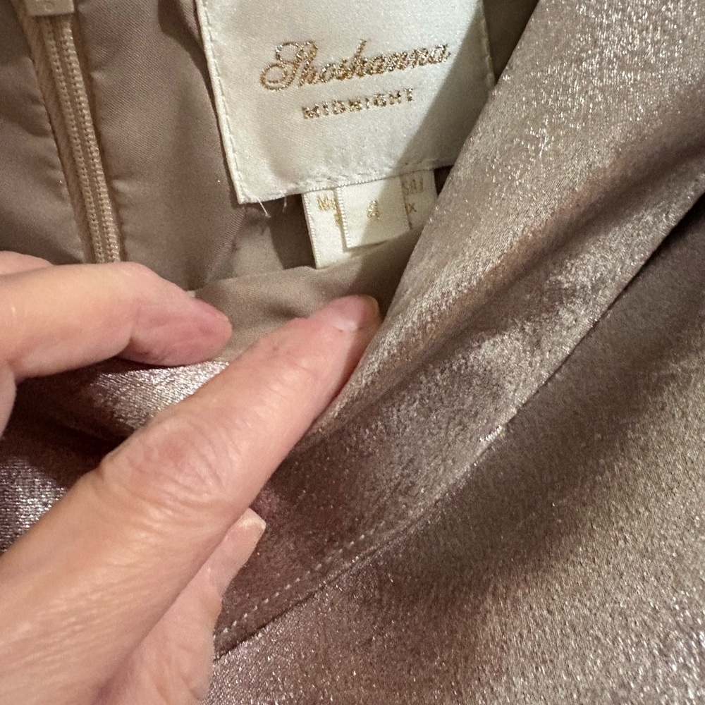 NWT Shoshanna Metallic Gold Dress